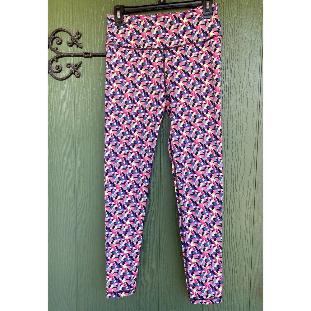 Victoria Secret Women's VSX Sport Active Leggings Size M Geometric Multicolor